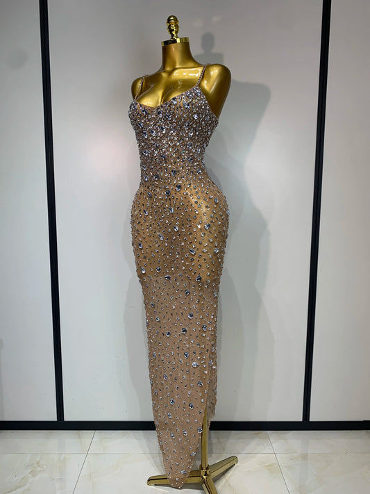 Luxury ⭐ “Vestido Sexy con Brillos – Malla Elegante Bodycon para Fiesta y Noche”