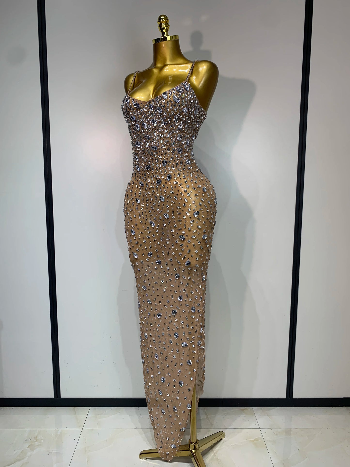 Luxury ⭐ “Vestido Sexy con Brillos – Malla Elegante Bodycon para Fiesta y Noche”