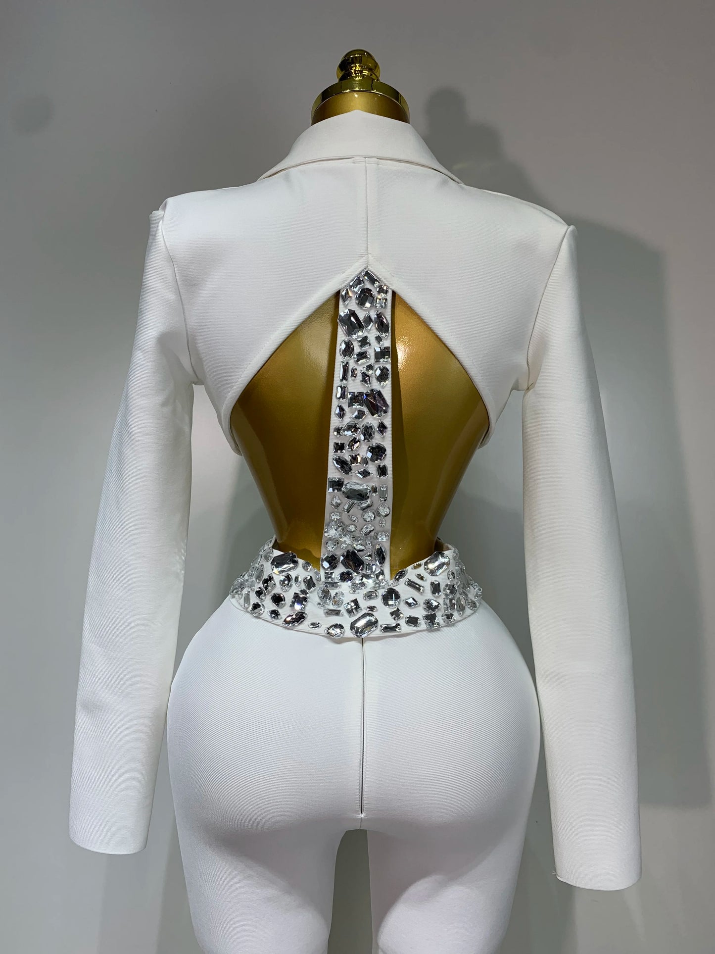 ✨ Luxury Long Sleeve Two Piece Bodycon Pants Set with Beading