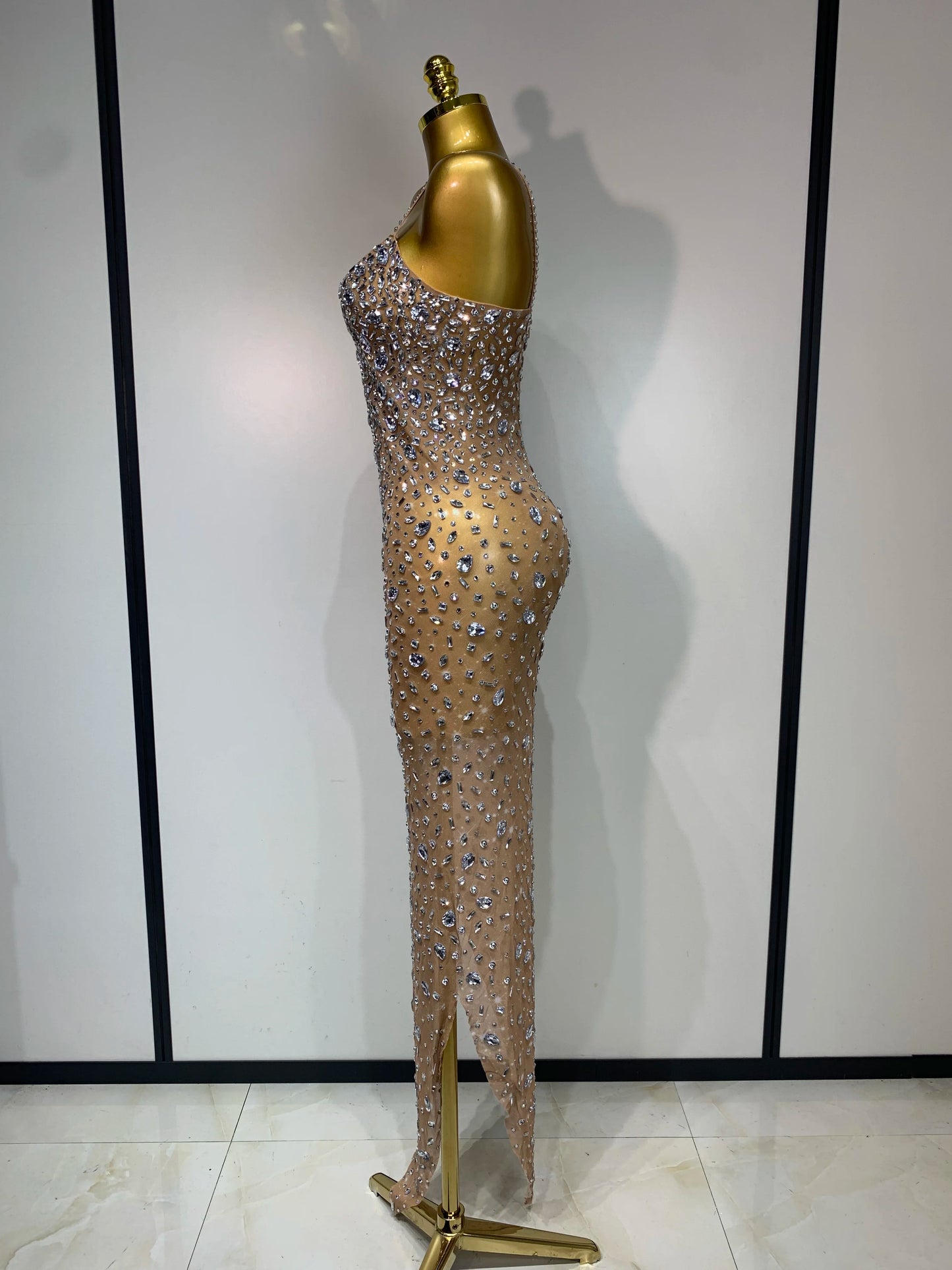 Luxury ⭐ “Vestido Sexy con Brillos – Malla Elegante Bodycon para Fiesta y Noche”