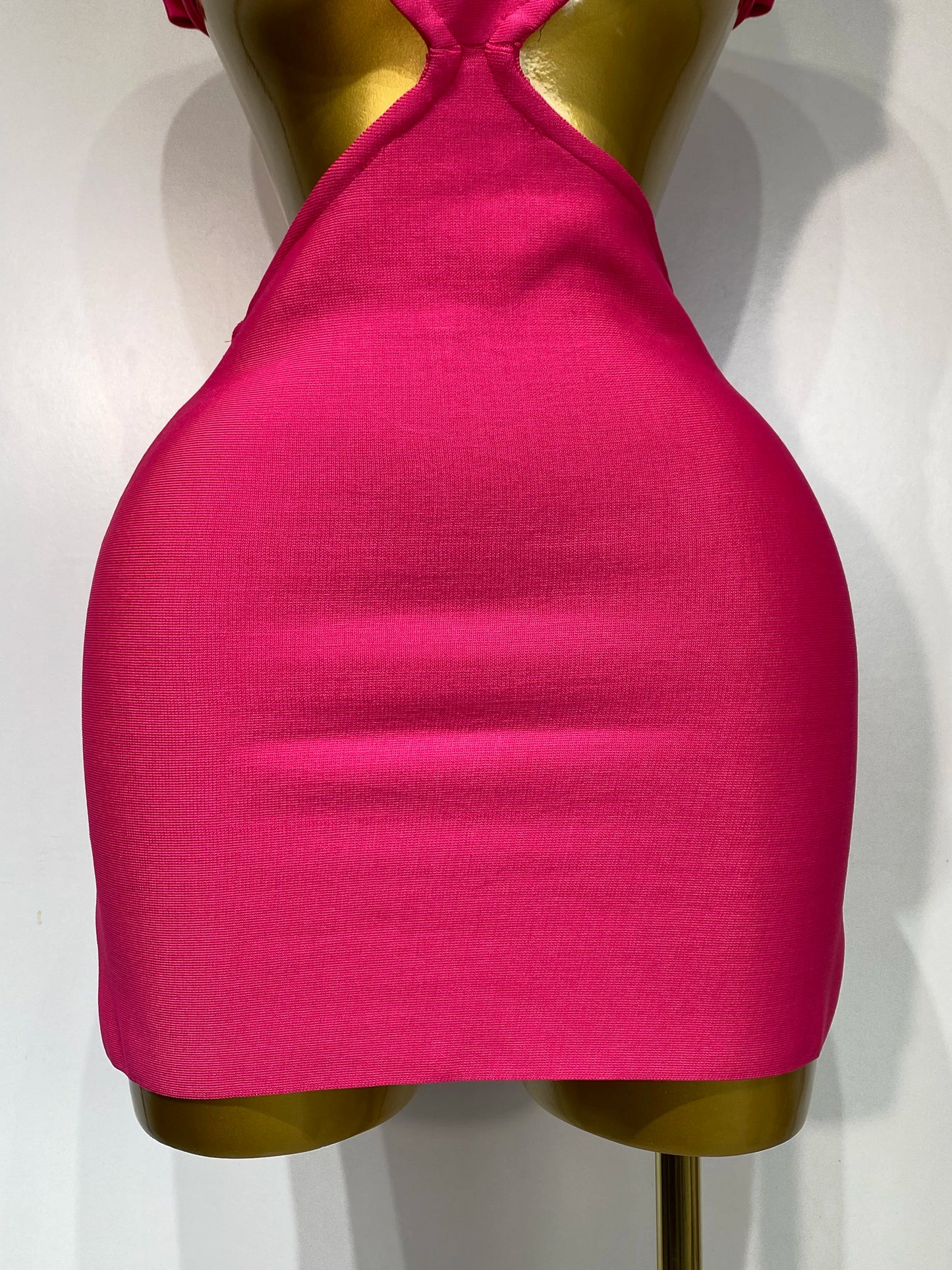 Women’s Backless Cut-Out Mini Bodycon Dress – Elegant Fit
