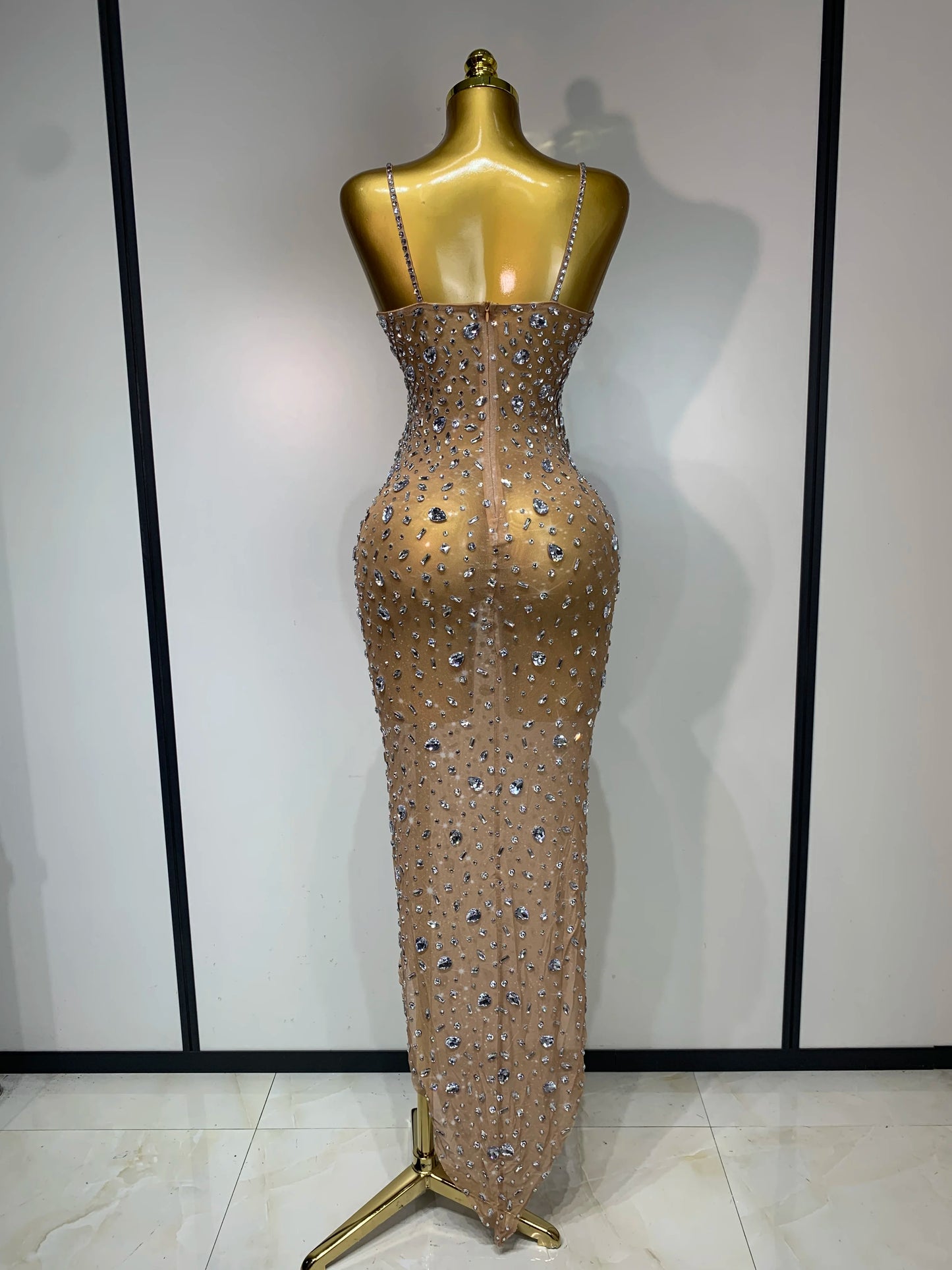 Luxury ⭐ “Vestido Sexy con Brillos – Malla Elegante Bodycon para Fiesta y Noche”