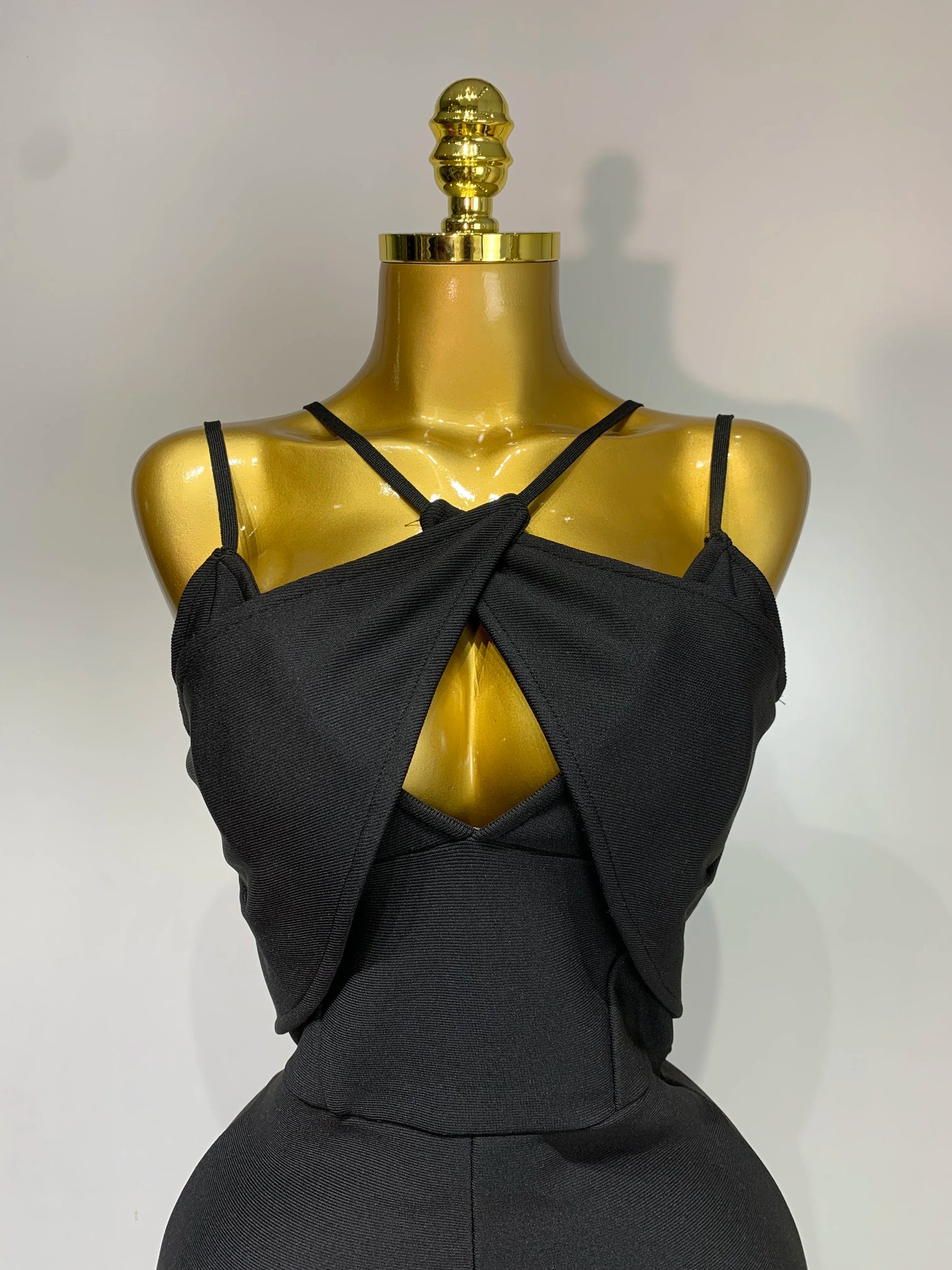 Women’s Sleeveless Backless Midi Bodycon Dress – Elegant Fit