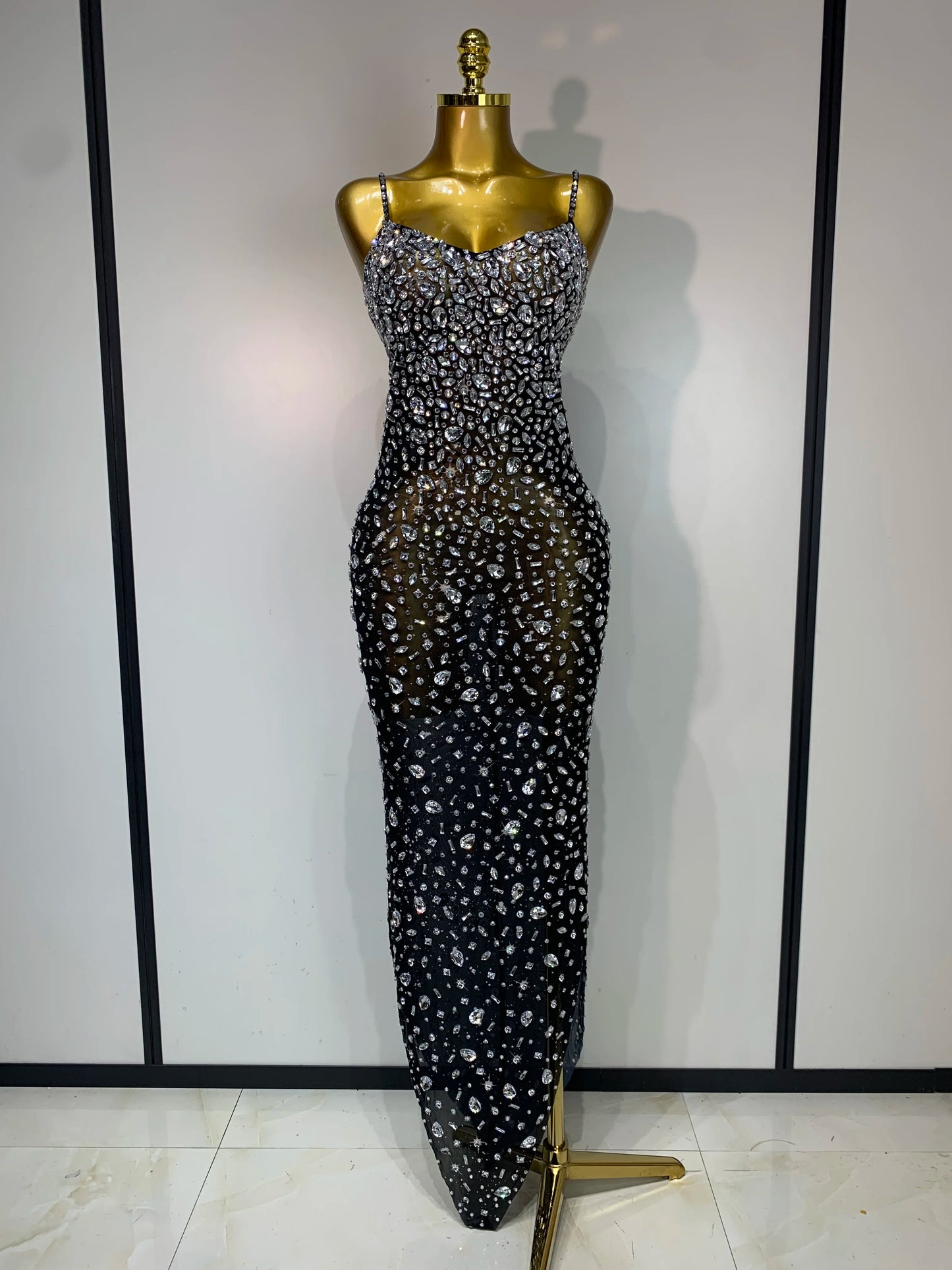 Luxury ⭐ “Vestido Sexy con Brillos – Malla Elegante Bodycon para Fiesta y Noche”